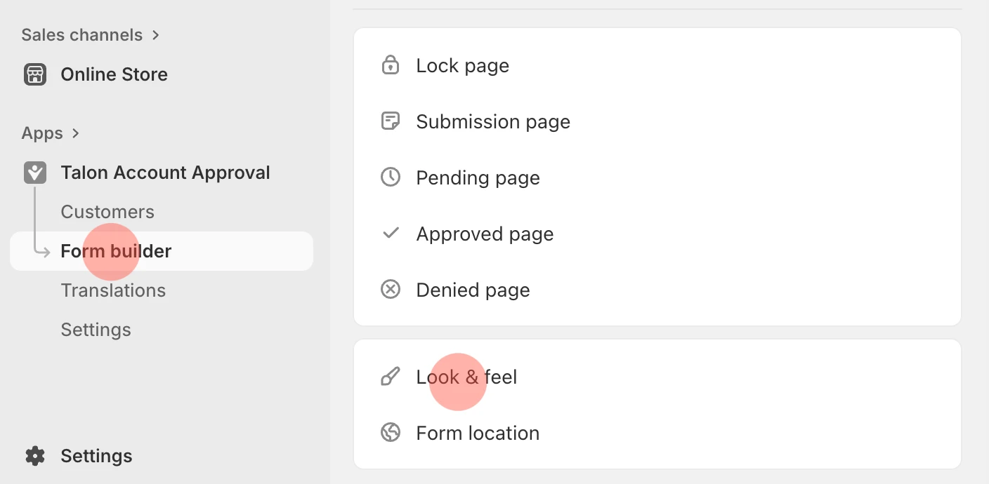 Look and Feel customization options